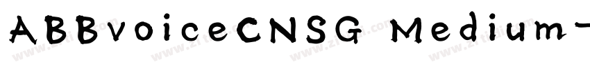 ABBvoiceCNSG Medium字体转换